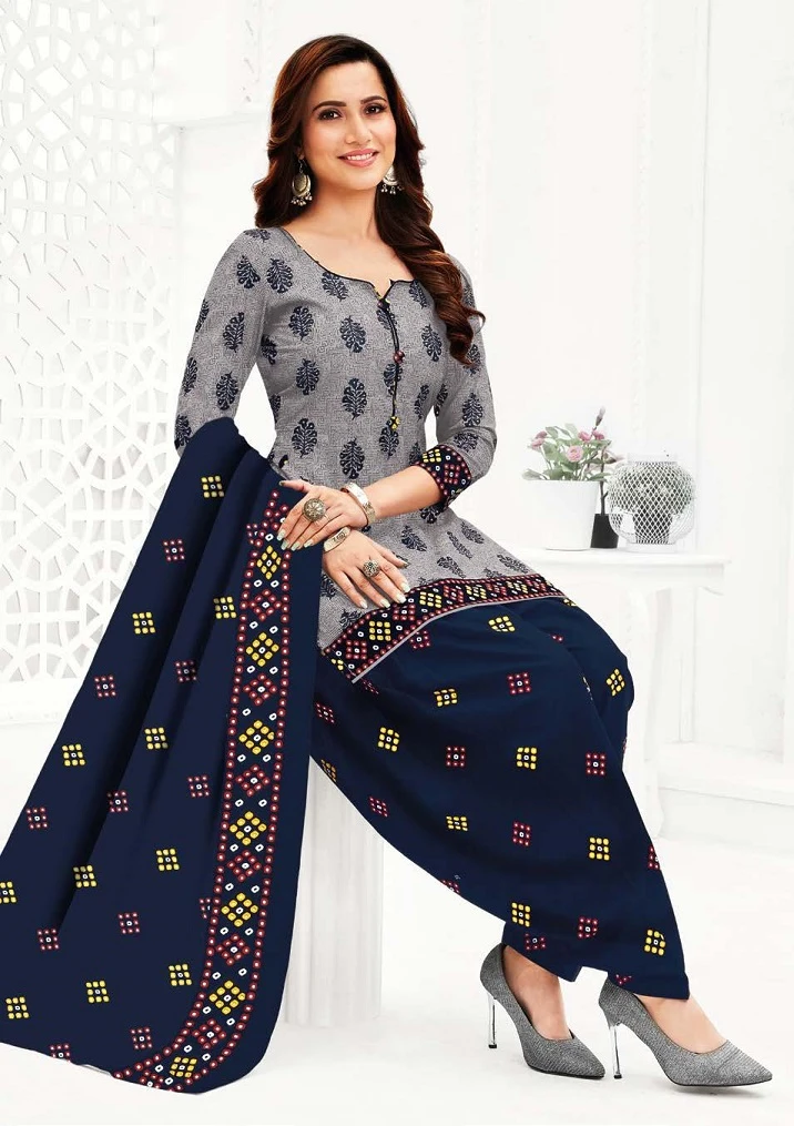 Ganpati Payal Vol 8 Pure Cotton Wholesale Salwar Suit Catalog — Wholesale Salwar Suits, Ganpati wholesale from Surat - Gallery Image 7